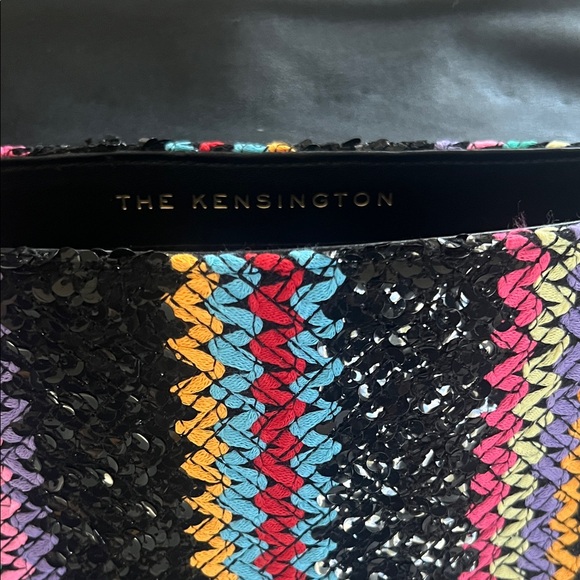 Kurt Geiger Black and Multicolor Woven Shoulder Bag - Picture 3 of 5